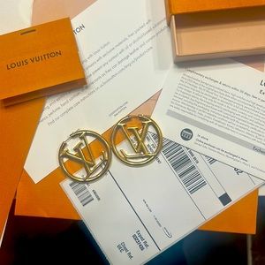 Louise Hoop GM Earrings- Authentic